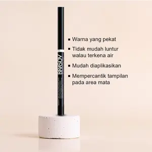 1 pcs BRASOV Eyeliner Putar/Waterproof Automatic Eye Liner Waterproof /Eyerliner murah Hitam Mempercantik