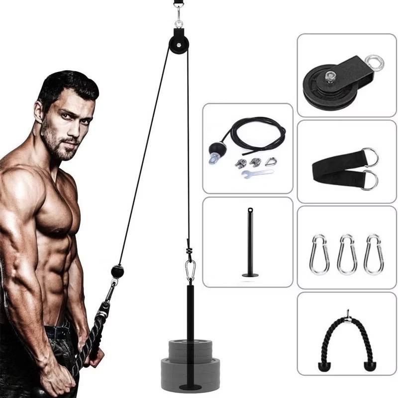 FULL 13 SET RẺ VÔ ĐỊCH Bộ Dây Cáp Ròng Rọc Tập GYM Tại Nhà Tiện Lợi TẬP FULL BODY ĐA DẠNG BÀI TẬP