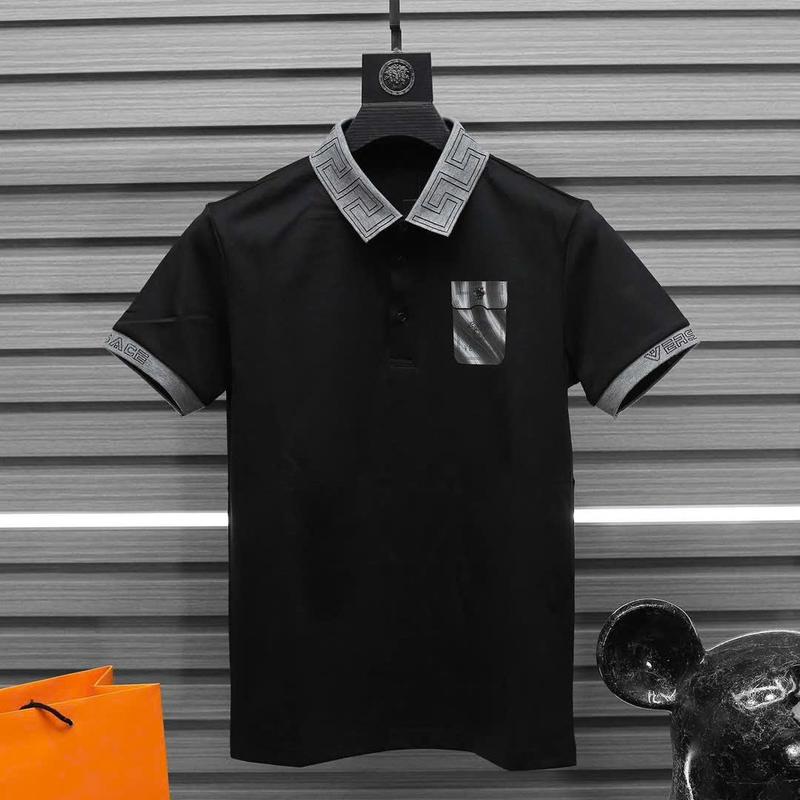 Áo thun POLO nam có cổ tay ngắn phối họa tiết đẹp sang xịn chất cotton mịn thoáng mát giá rẻ 3
