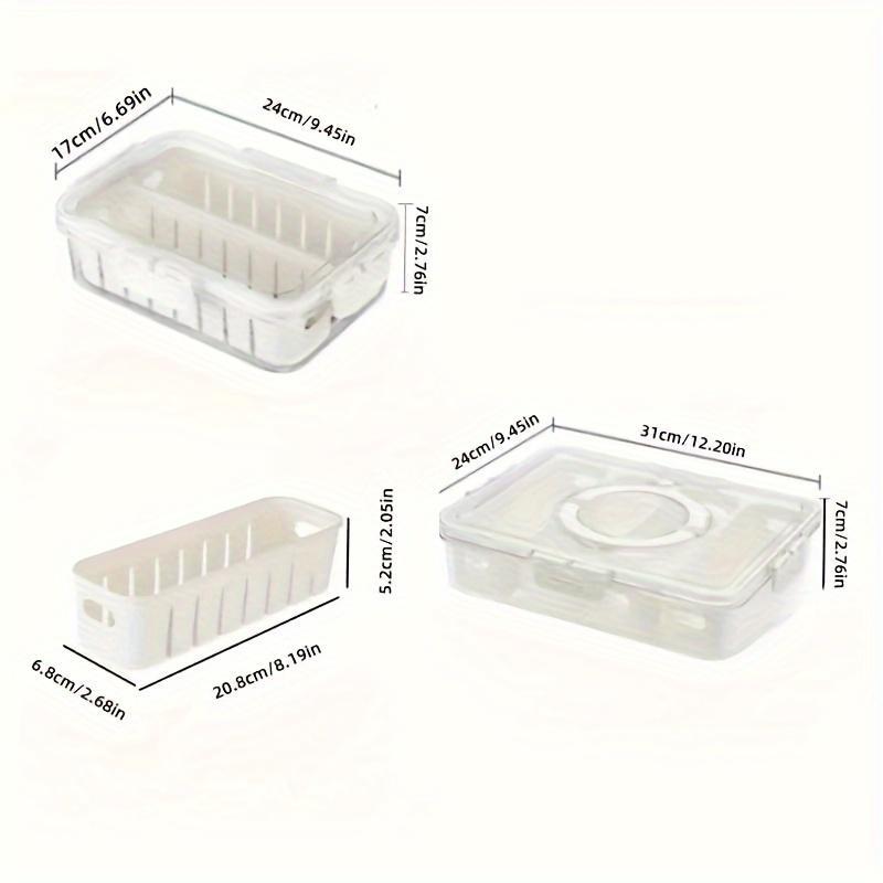 Clear Food Storage Box, 1 Count Modern Durable Food Storage Container with Lid, Food Storage Organizer for Home Kitchen 1
