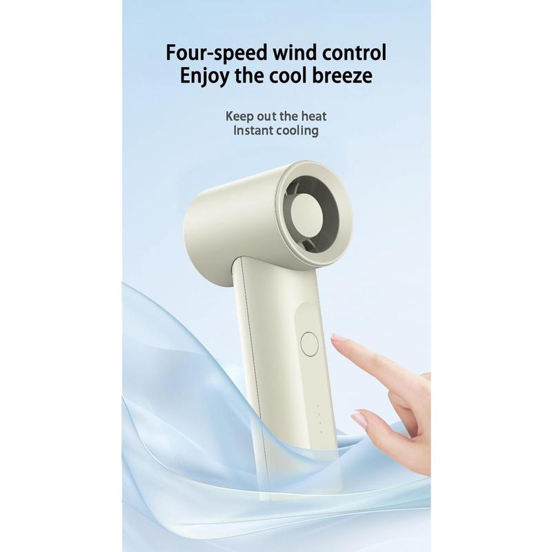 MINI Portable Handheld Turbo Fan Wind Speeds Adjustable Fan Rechargeable Fan 6