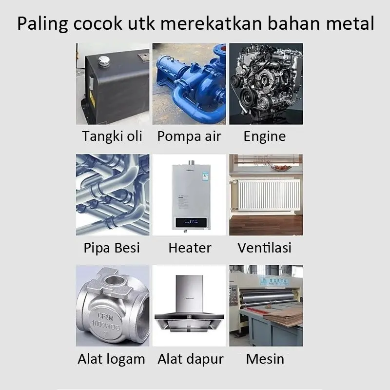 Lem AB Epoxy Kuat Metal Casting Glue Penambal Besi Radiator  Logam  Anti Bocor - Tahan Karat dan Tahan Banting lem china 1