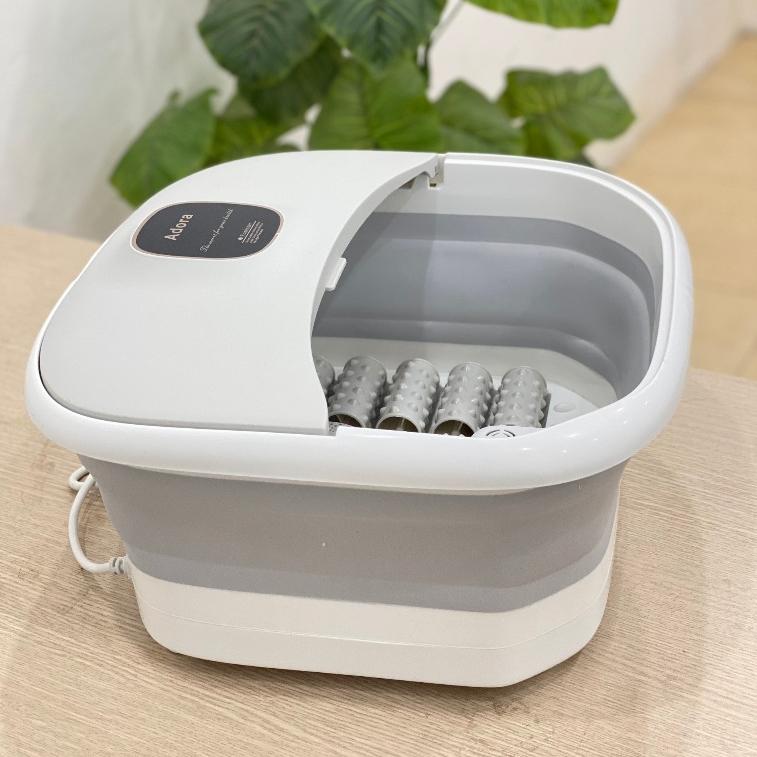 Bồn Ngâm Chân Massage Chân Adora | Có Đèn Hồng Ngoại Làm Nóng Sục Khí Máy Ngâm Chân Gấp Gọn Máy Massage