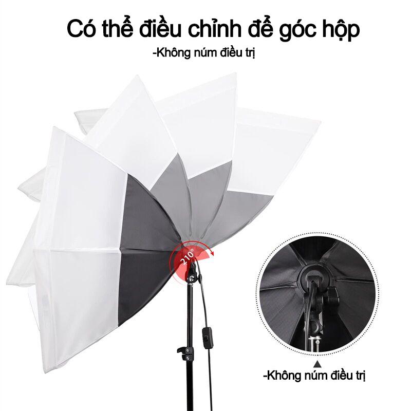 Product Introduction of Đèn dịu hình bát giác có giá đỡ có thể thu vào, đèn dịu ba màu xoay/nghiêng 360° Thích hợp cho studio chụp ảnh, phát sóng trực tiếp, chụp sản phẩm soft  light 3