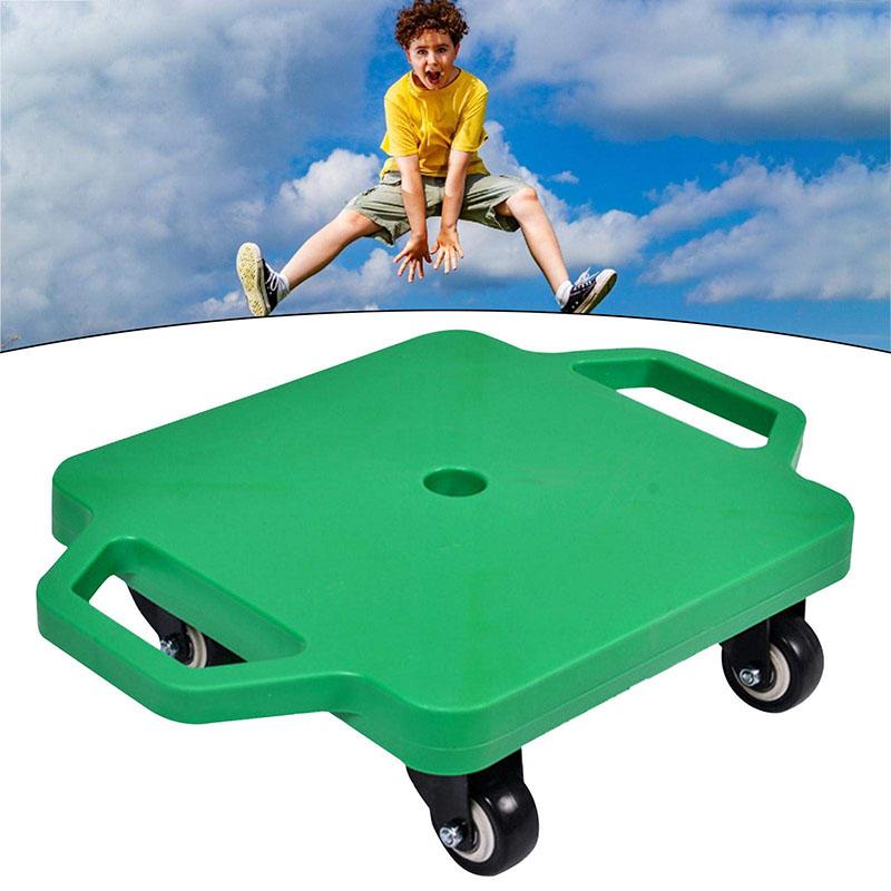 Product Introduction of Plastic Scooter With Handle, Four Wheel Scooter With Swivel Casters Plastic Scooter Kids Scooter Indoor And Outdoor Kids Kinesiology Balance Trainer 33