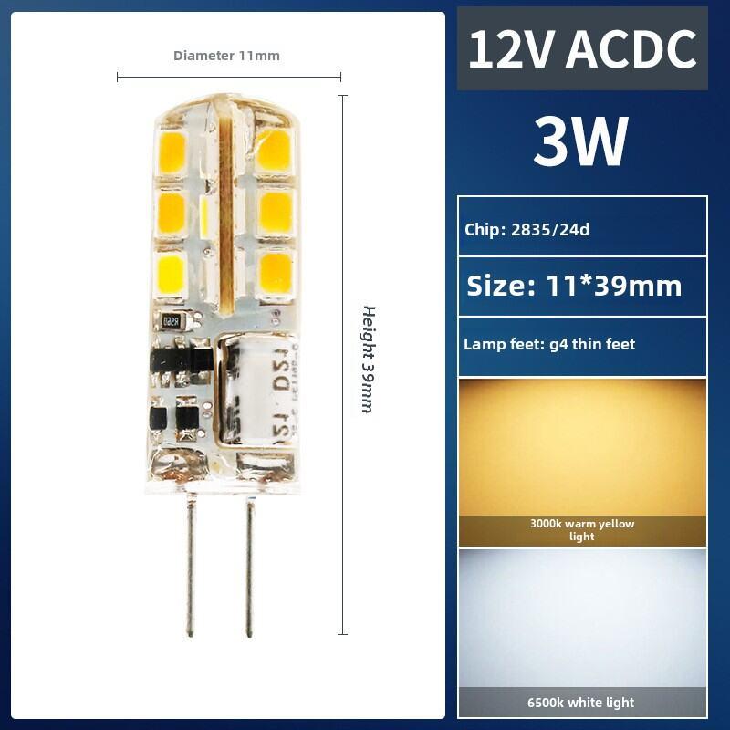 Bóng Đèn LED Hạt Độ Sáng Cao, OIMG, G4, 3W, AC / DC12V, Có Thể Thay Thế Trực…