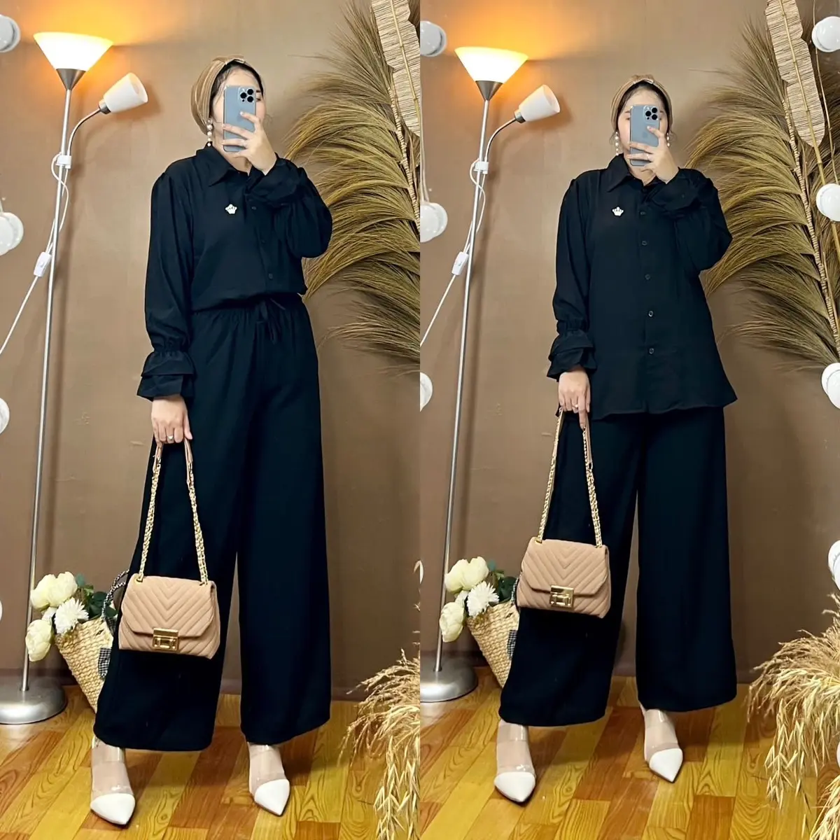 Fazilla Fashion - Karina One Set Crinkel Ld 115 dan LD 130