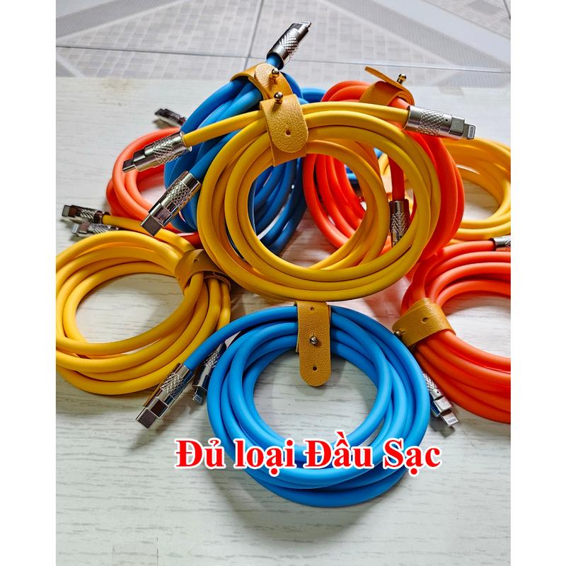 Cáp điện thoại Type C to Type C, Type c sang Lightning, dây dài 2m, Phụ kiện Sạc Điện Thoại 66W cho Samsung, laptop, iPhone