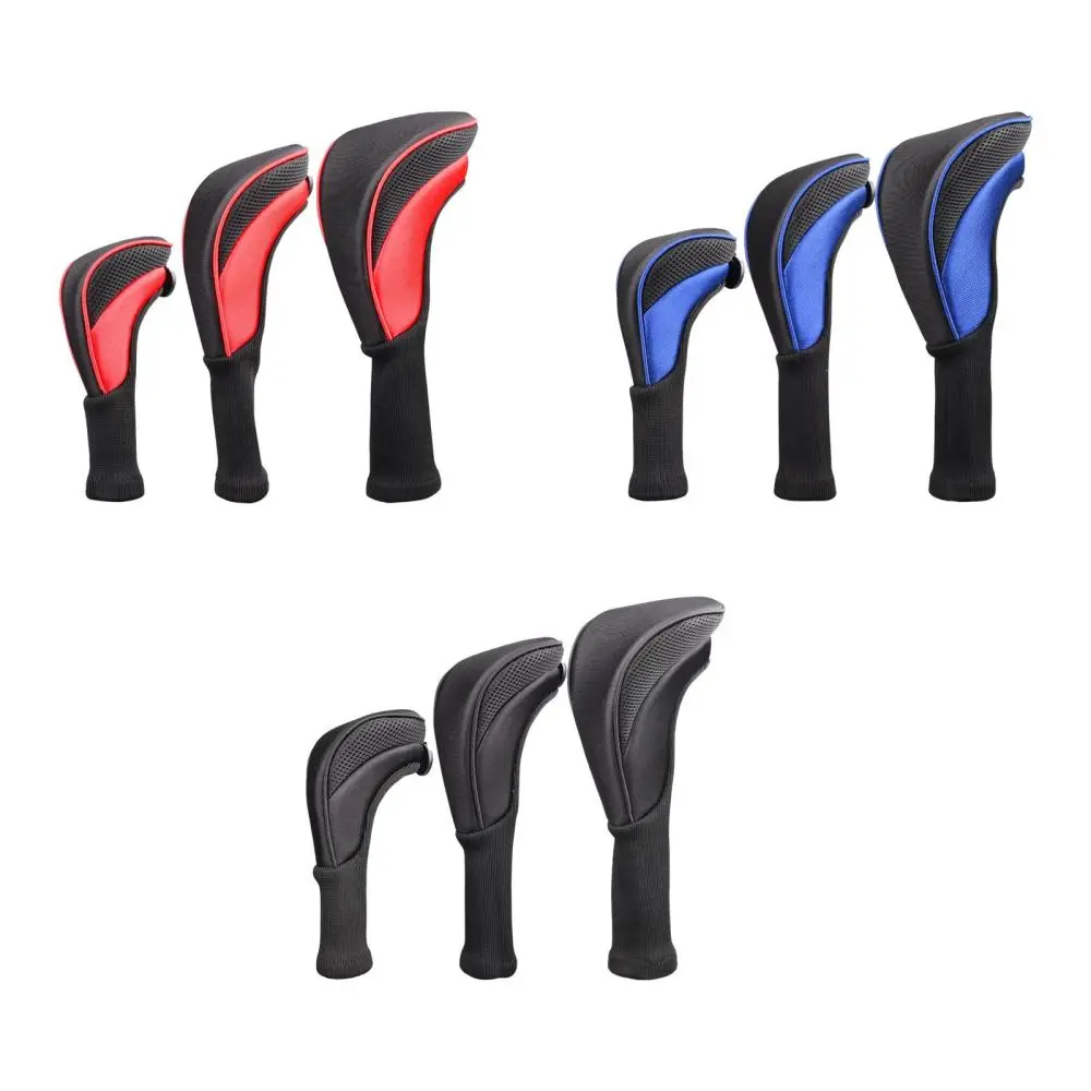 Golf Club Head Cover 1, 3 4 5 7 X Driver Fairway Woods Headcovers, Hybrid Head Cover Set with Interchangeable Tags Fits Fairway and Driver Clubs
