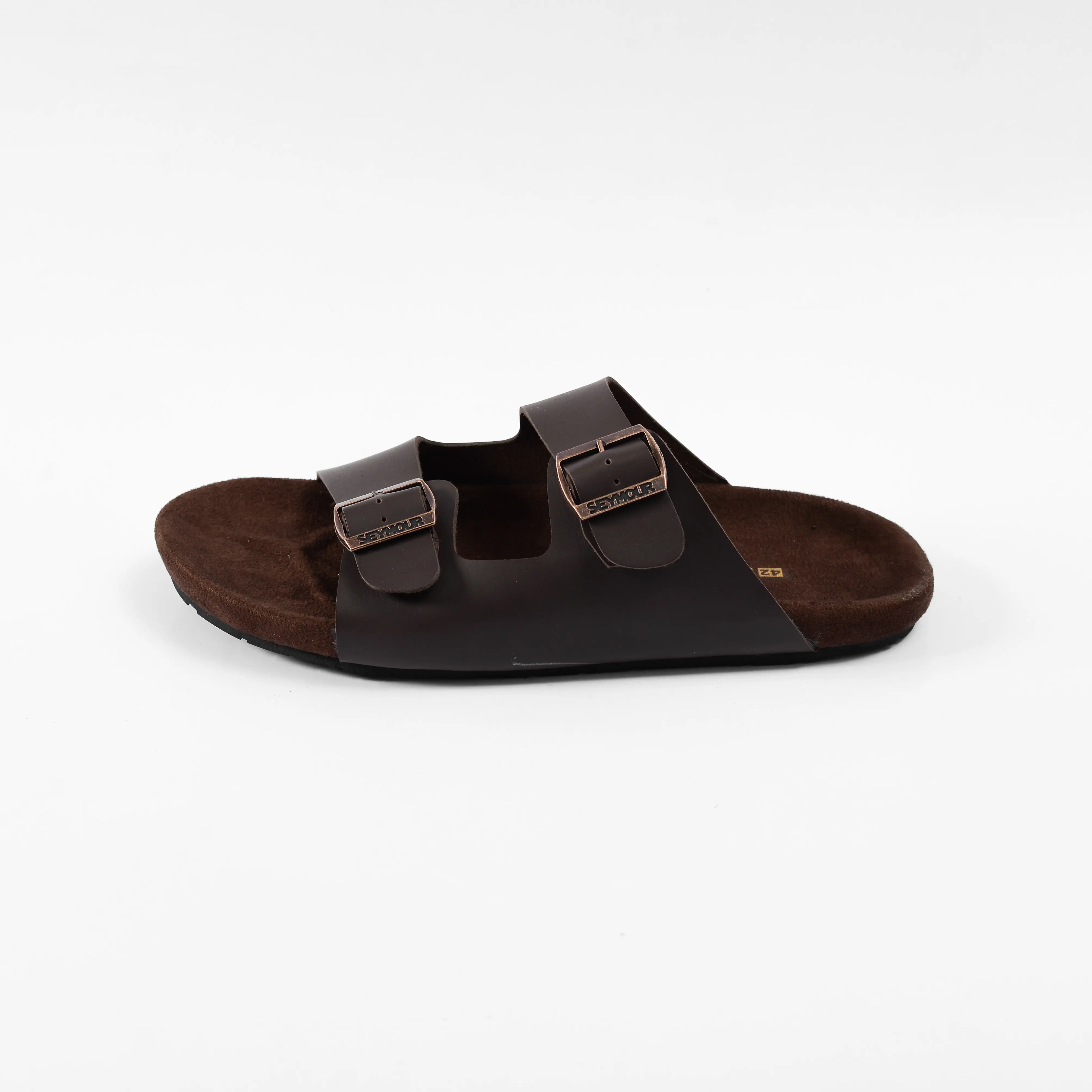 SEYMOUR - Sandal Pria Morris Dark Brown Karet