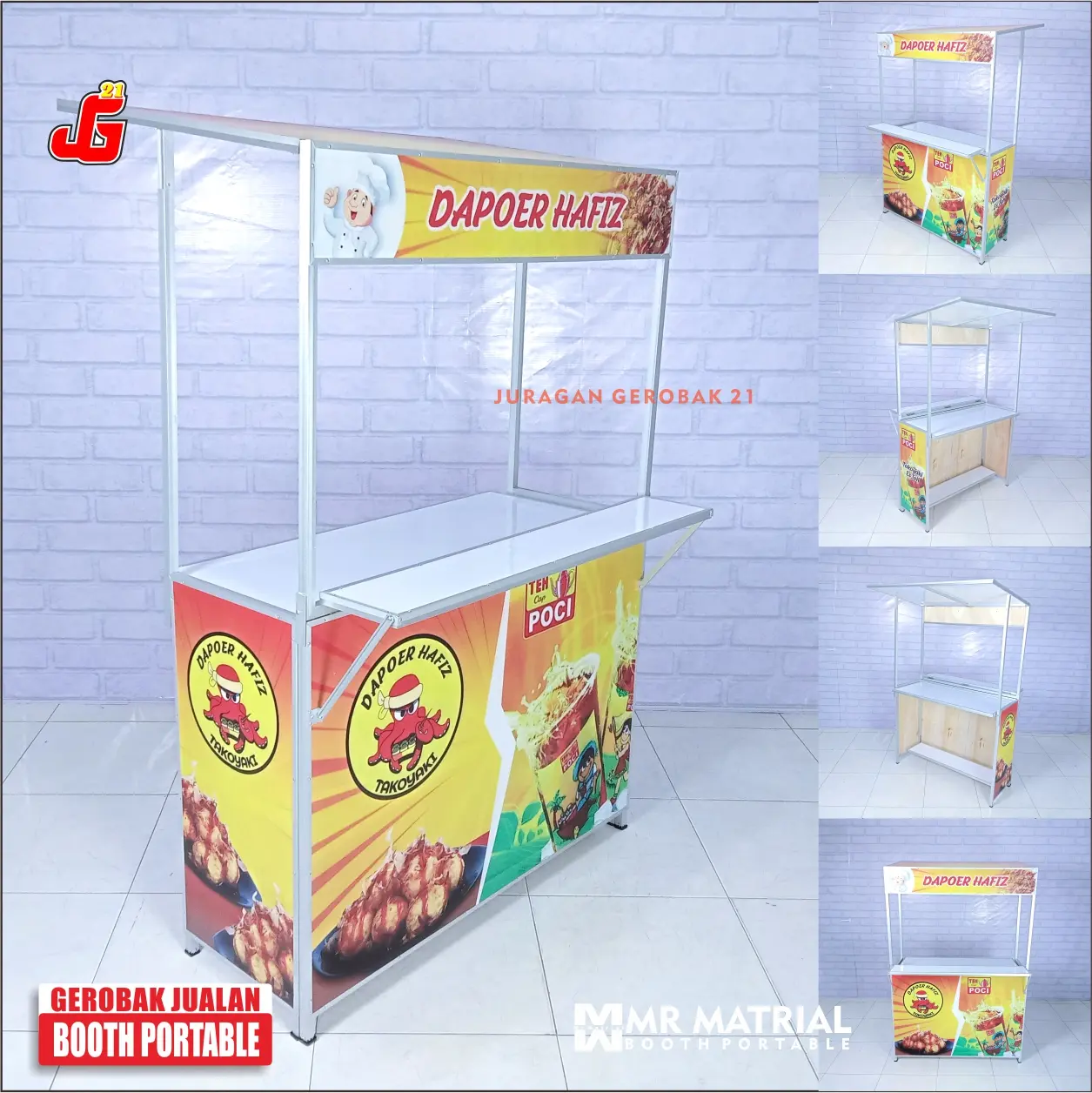 Booth Portable Plus Meja Display Murah Berkwalitas