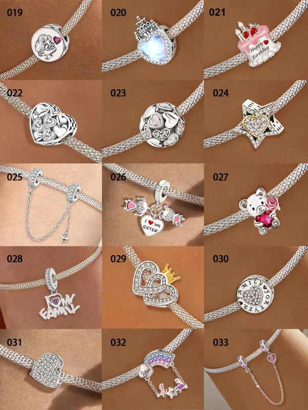 Heart & Star & Letter Design Beads/Charms, Fashionable Jewelry Making Kit for Bracelet & Necklace, DIY Jewelry Making Accessories for Women 6