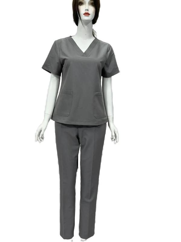 Đồng phục pt ktv dành cho nữ chất cotton lạnh mát mịn thoáng khí dành cho spa bác sĩ điều dưỡng nhà thuốc giáo viên Women Top