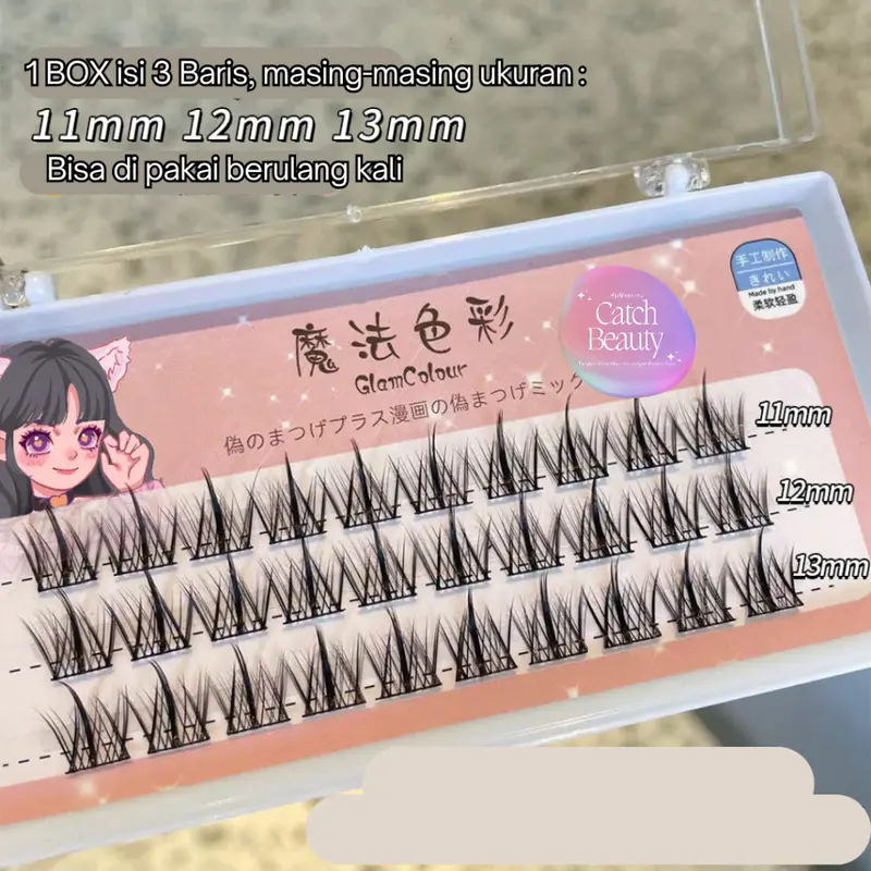 CB ulu Mata Palsu Berkualitas Tinggi Eyelash Extension 11/12/13mm Natural Ekstensi Bulu Eyelash Little Devil Bulu Mata Palsu 0