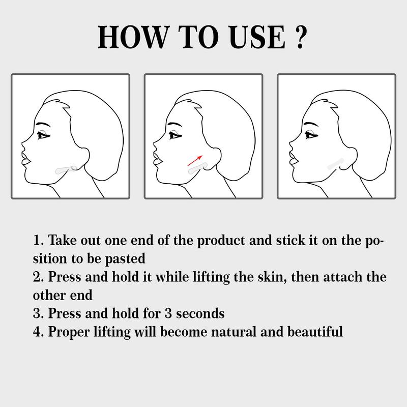 Product Introduction of Jaysuing Invisible Stickers Lifting Face Pasters Fading Wrinkle Tightening Lifting Chin Muscle Shaping Patch Contraction Patch 3