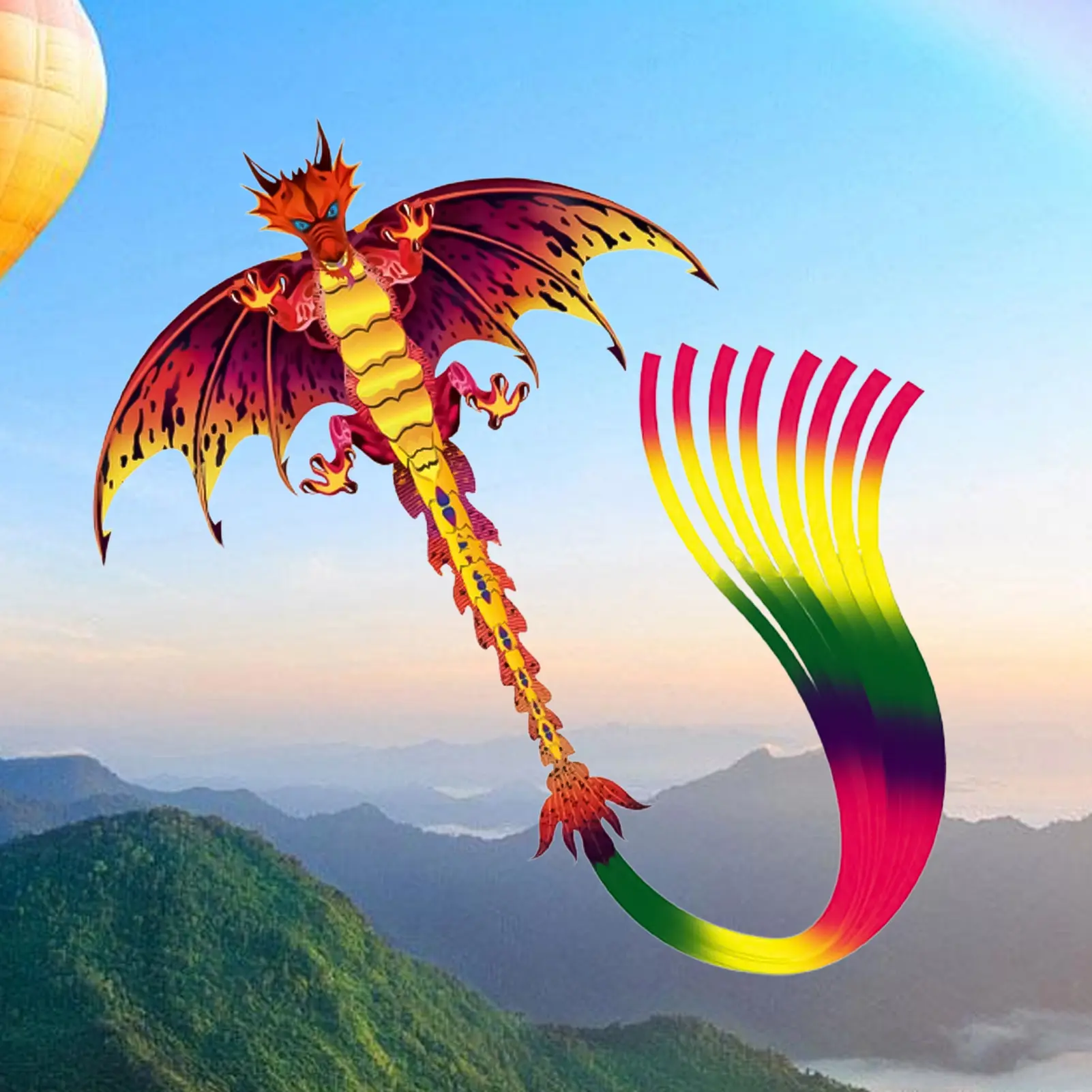Diều Rồng, Dễ Bay, Nhiều Màu, Khắc Laser, Diều Pterosaurs, Dành Cho Trẻ Em Và Trẻ Em, [eii]