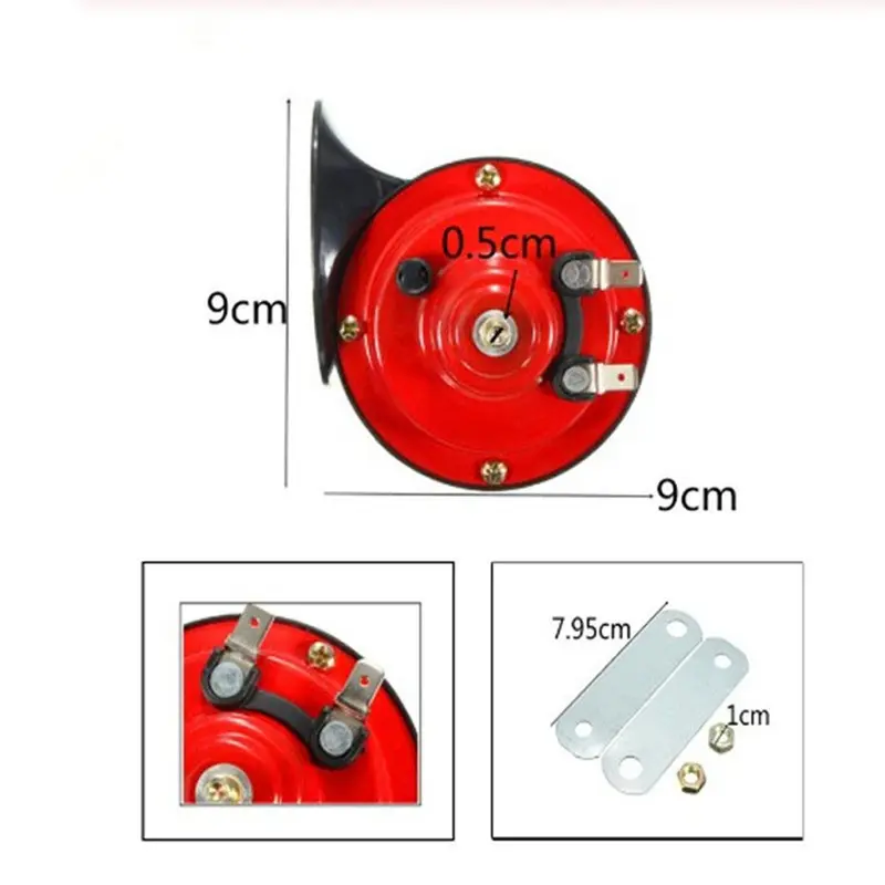 【2 CÒI/Rẻ】Bộ Còi Sên Ô Tô Chống Nước 12V Âm Thanh Lớn Phù Hợp Cả Xe Máy Xe Con Và Xe Tải Phụ Tùng Phụ Kiện 7