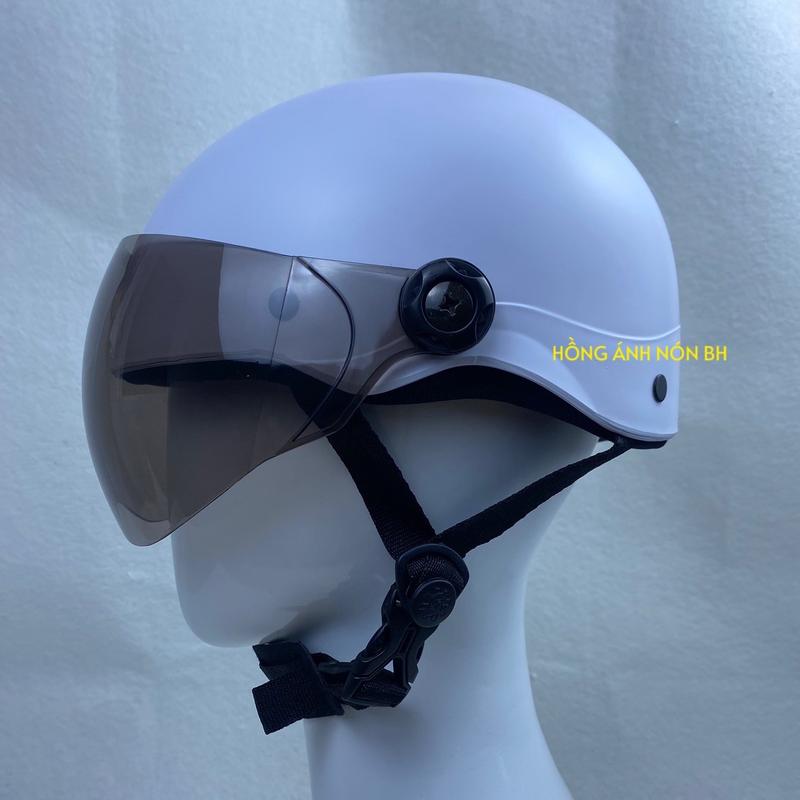 Mũ bảo hiểm Sơn nửa đầu có Kính - giúp chắn gió chắn bụi bảo vệ an toàn khi đi đường ( bảo hành 12 tháng) Helmet