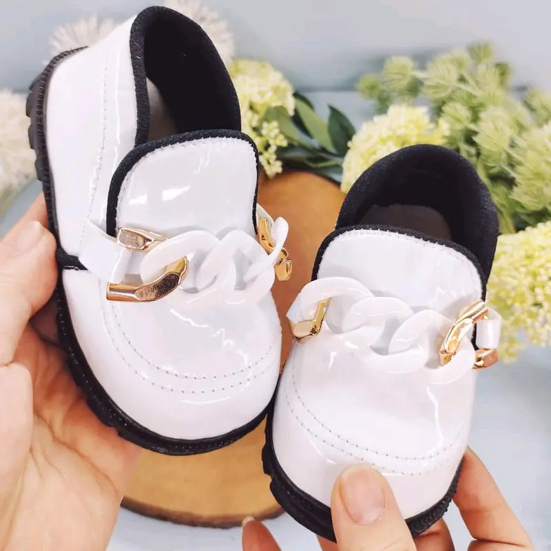 Sepatu Balet PANTOPEL RANTAI Usia 1,2,3 tahun Bahan Karet sintetis Alas Lembut Kaki Bayi 2