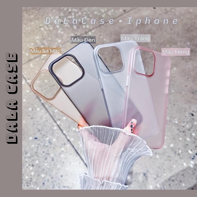 Ốp Lưng PC Siêu Mỏng, Mặt Lưng Nhám 4 Màu
