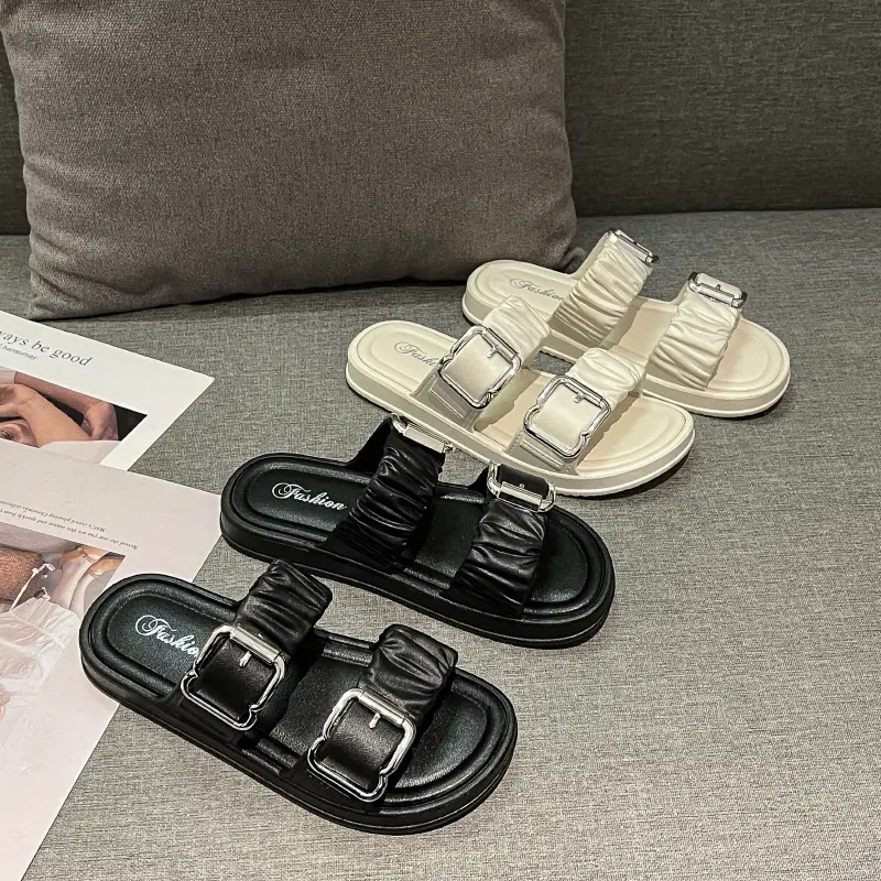 SANDAL SLOP WANITA SOL TEBAL/ SANDAL RINGAN/Sandal Lembut Non-slip/Sandal Fashion Jelly