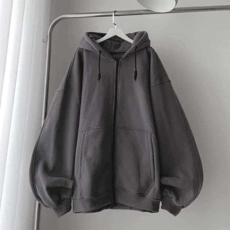 Áo khoác nỉ form rộng chất nỉ tàu cao cấp mũ hai lớp - Not best choise 3