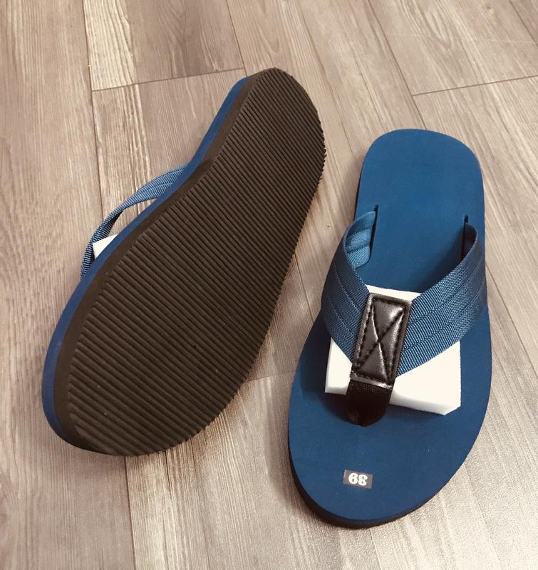 Dép xỏ ngón nam nữ đế xốp quai dù 3 sọc, size 36-44, đầu tròn - Slipper, Đế Bằng DéP Cao Su Đồng dép dsq tông 4