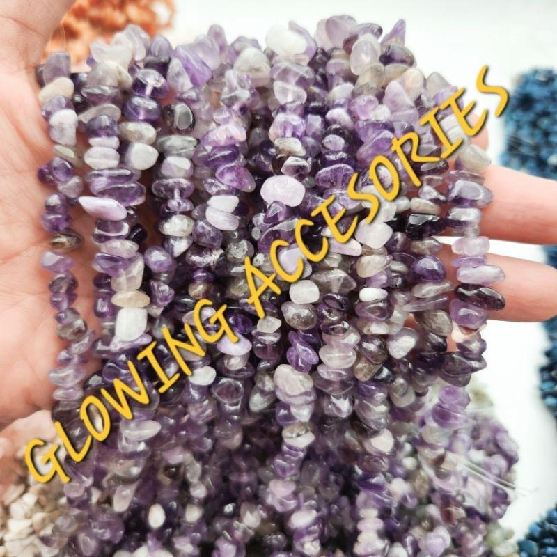 per-kalung MANIK BATU KERIKIL (batu alam kerikil / batu kerikil aksesories) payet jepang payet kebaya perkalung 6