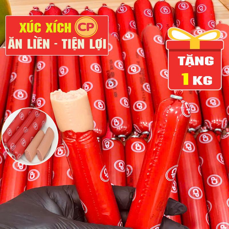 Mua 1 Kg Tặng 1 Kg Xúc Xích Ăn Liền Chính Hãng CP Thơm Ngon Tiện Lợi Đảm Bào ATTP - Ăn Là Ghiền