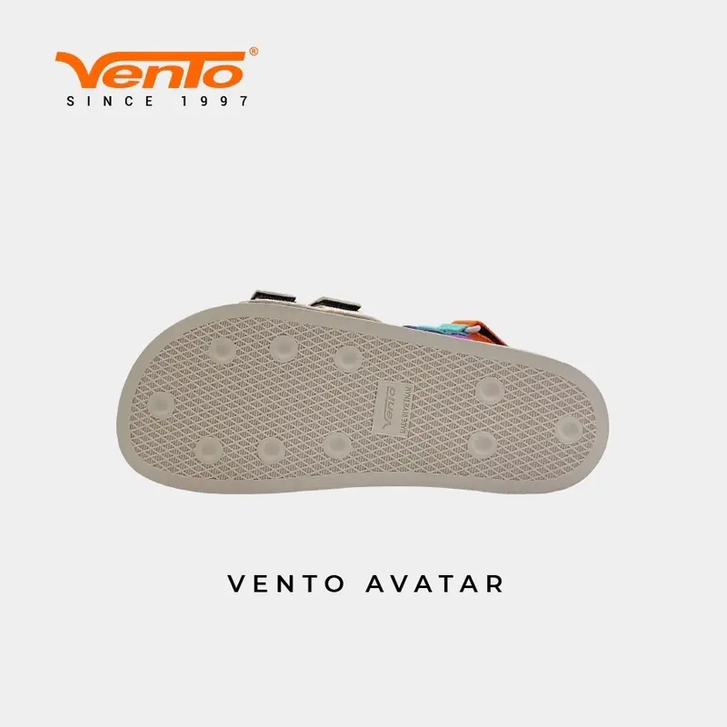 Sandal vento nữ chính hãng Avatar SD10112w DéP Cao Su GiàY Quai Hậu Đế Bằng Shoes 3