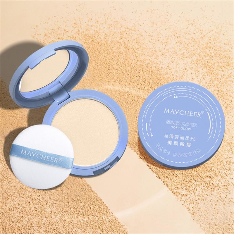 Product Introduction of Phấn Phủ Dạng Nén Mềm, MAYCHEER, Trang Điểm Che Khuyết Điểm Tự Nhiên, Lớp Hoàn Thiện Lì Lâu Trôi, Kiểm Soát Dầu, Không Thấm Nước, Không Nhòe, Phấn Phủ Thiết Lập, Thích Hợp Để Trang Điểm Mặt, [Giao Hàng Địa Phương] 20