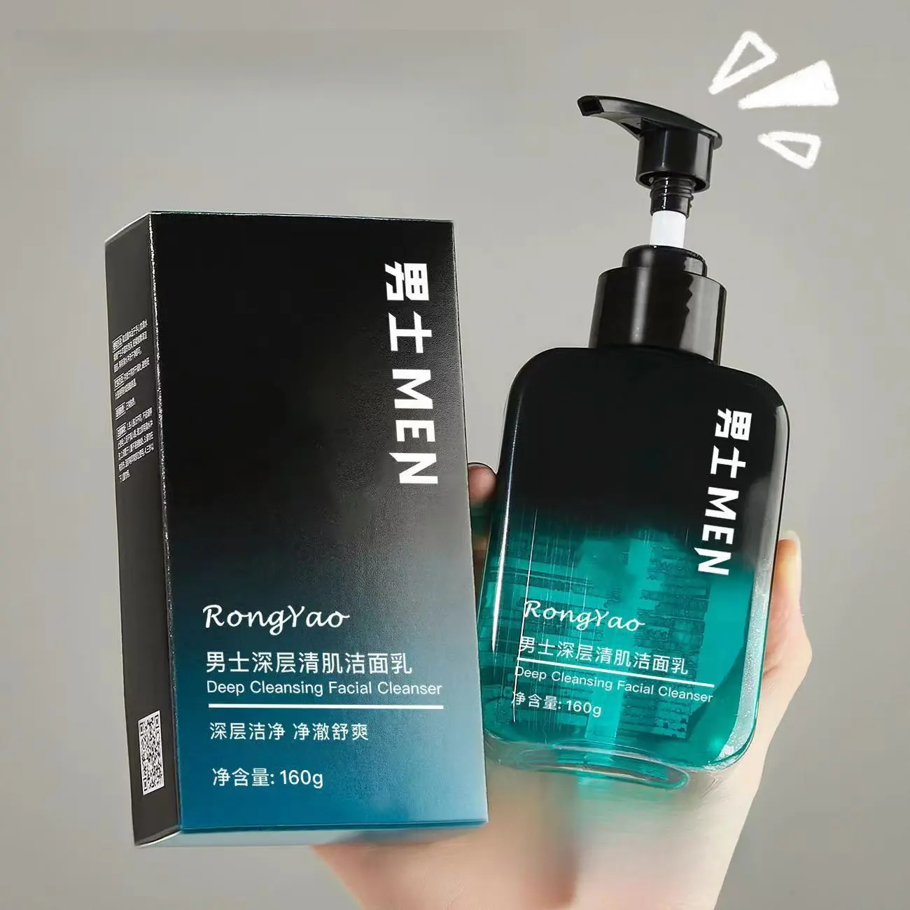 Sữa Rửa Mặt Cho Nam, Kiểm Soát Dầu, Dưỡng Ẩm, Làm Sạch Sâu, Sữa Rửa Mặt Lỗ Chân Lông