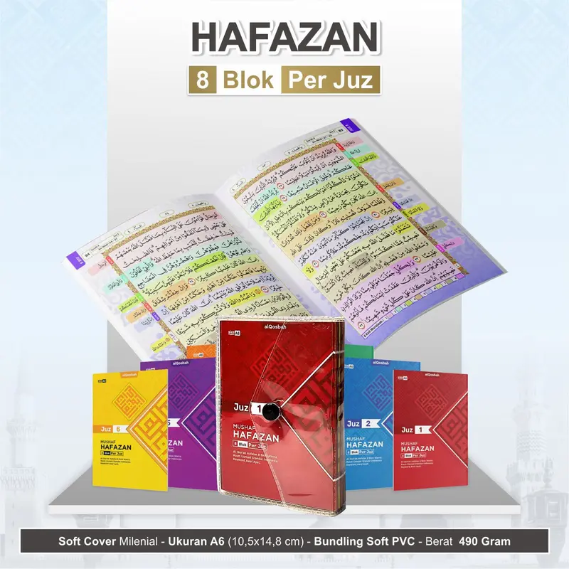 Alquran Per Juz A6 Hafazan Alquran Hafalan 8 Blok Per Juz Bonus Buku Dzikir Pagi & Petang 6