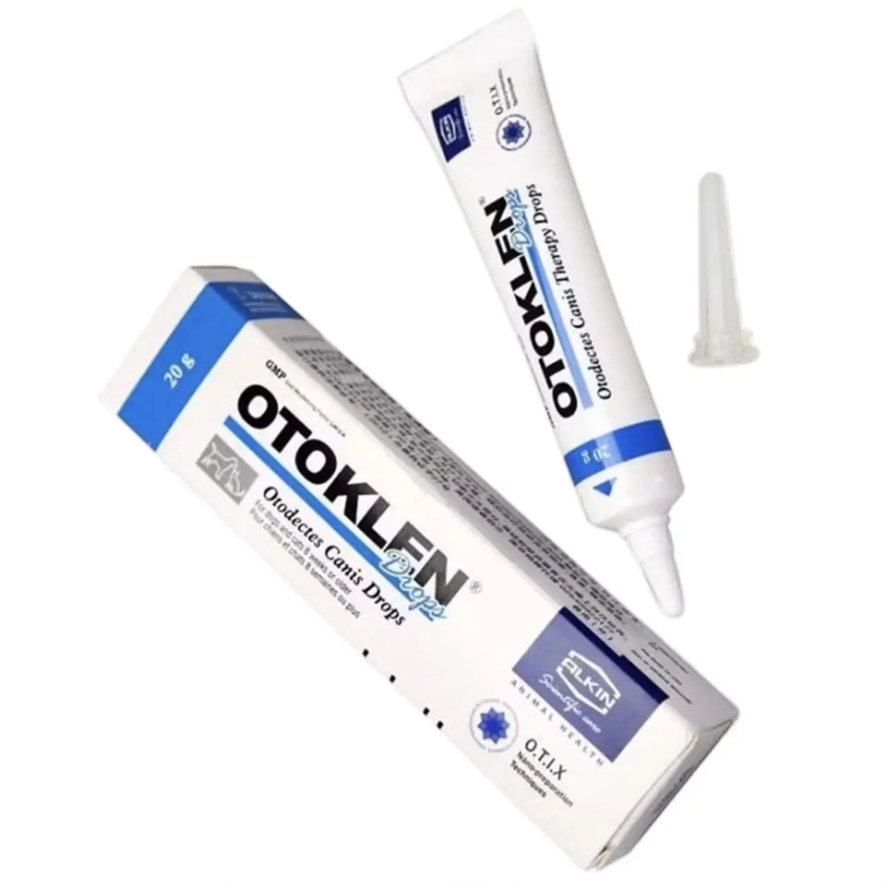 Nhỏ Tai Loại Bỏ Ve, Viêm Tai Cho Chó Mèo ALKIN OTOKLEN - 20g ( Chính Hãng)