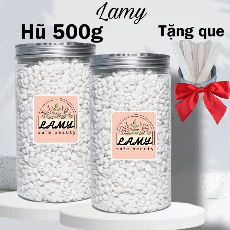[TẶNG QUE] Hũ 500g sáp wax lông sữa dừa cao cấp coconut tẩy sạch đa vùng lông tay chân nách dùng cho cả da nhạy cảm