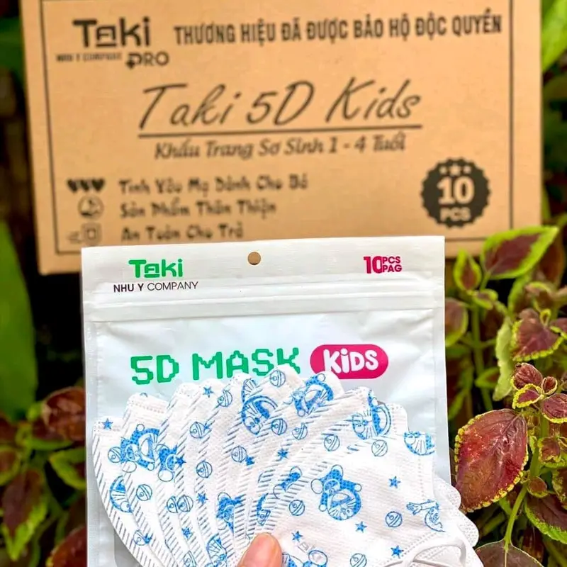 [Tặng thêm 20 cái] Combo 300 Cái, 200 Cái, 100 Cái Khẩu Trang 5D Hiệu Taki Chính Hãng Trẻ Em Hàng Chuẩn Xịn, Mix Nhiều Họa Tiết Hoạt Hình Xinh Xắn 5