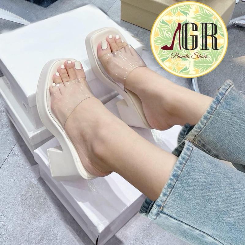 Dép xuồng bản ngang mica đế nhựa pu 8 cm DéP Shoes - PU017