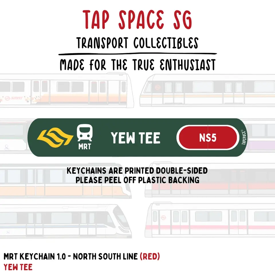 Yew Tee MRT Station Keychain