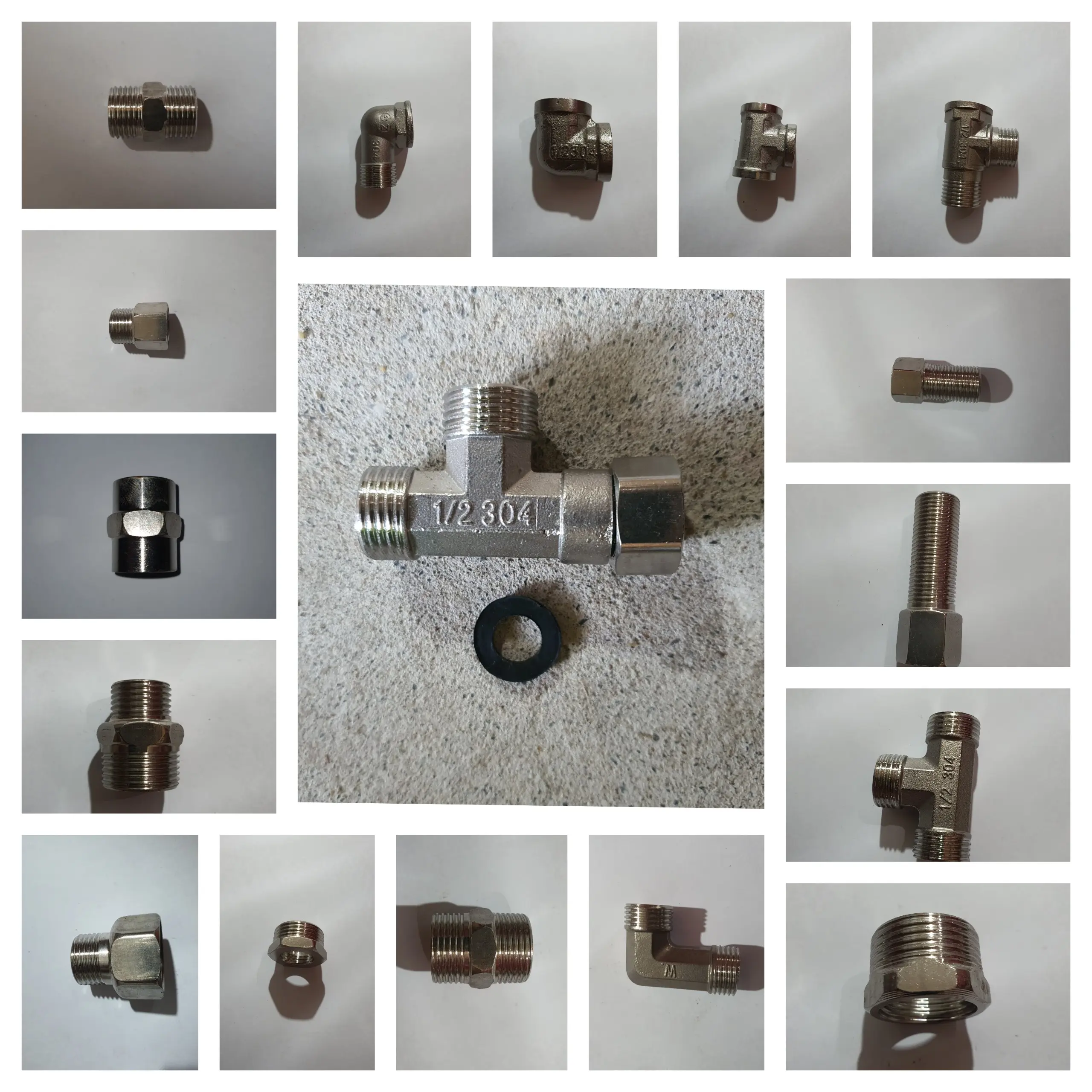 Nối Inox Các Loại Đầu Nối Ren Trong Ren Ngoài Kép Lơ Măng Sông Co Cà Rá Inox Ren 21 27 34 Inox 201 (giá bán của 1 cái)