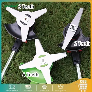 Mata Pisau Potong Rumput Panjang Kepala Pisau Potong Rumput Plat Besi Blade 2 3 4 Teeth - Pisau Pemotong Rumput
