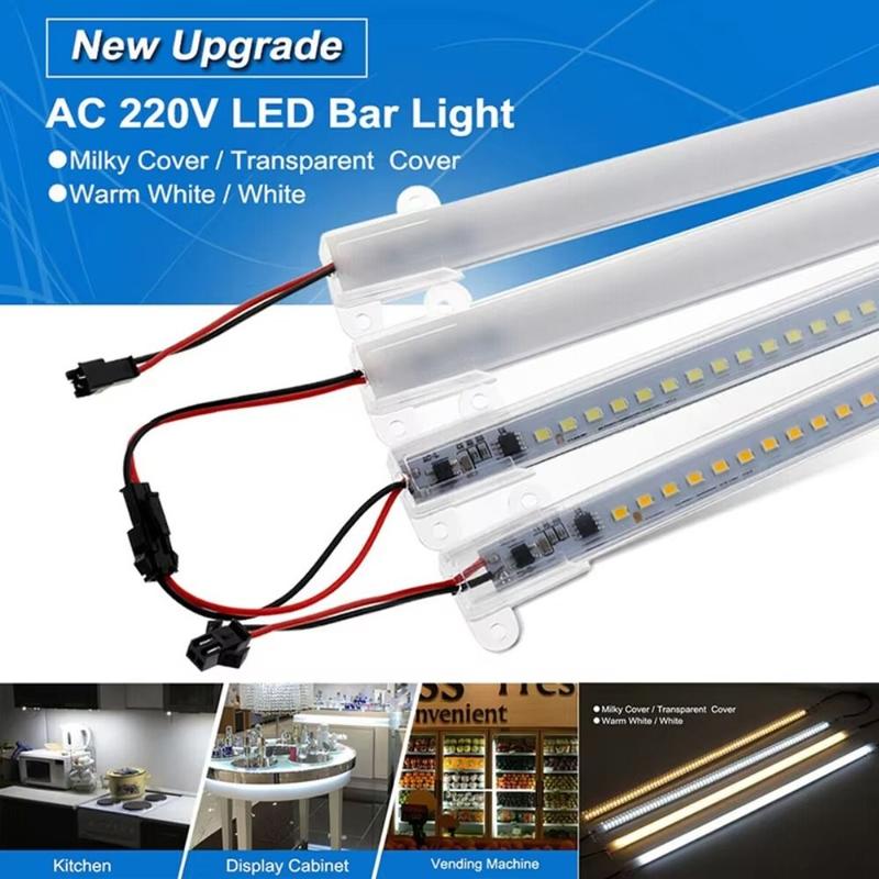 Jowenty Di động 30/40cm Dải đèn LED cứng 72 đèn LED Độ sáng cao Dải đèn LED kẹp Tiết kiệm năng lượng Ống LED