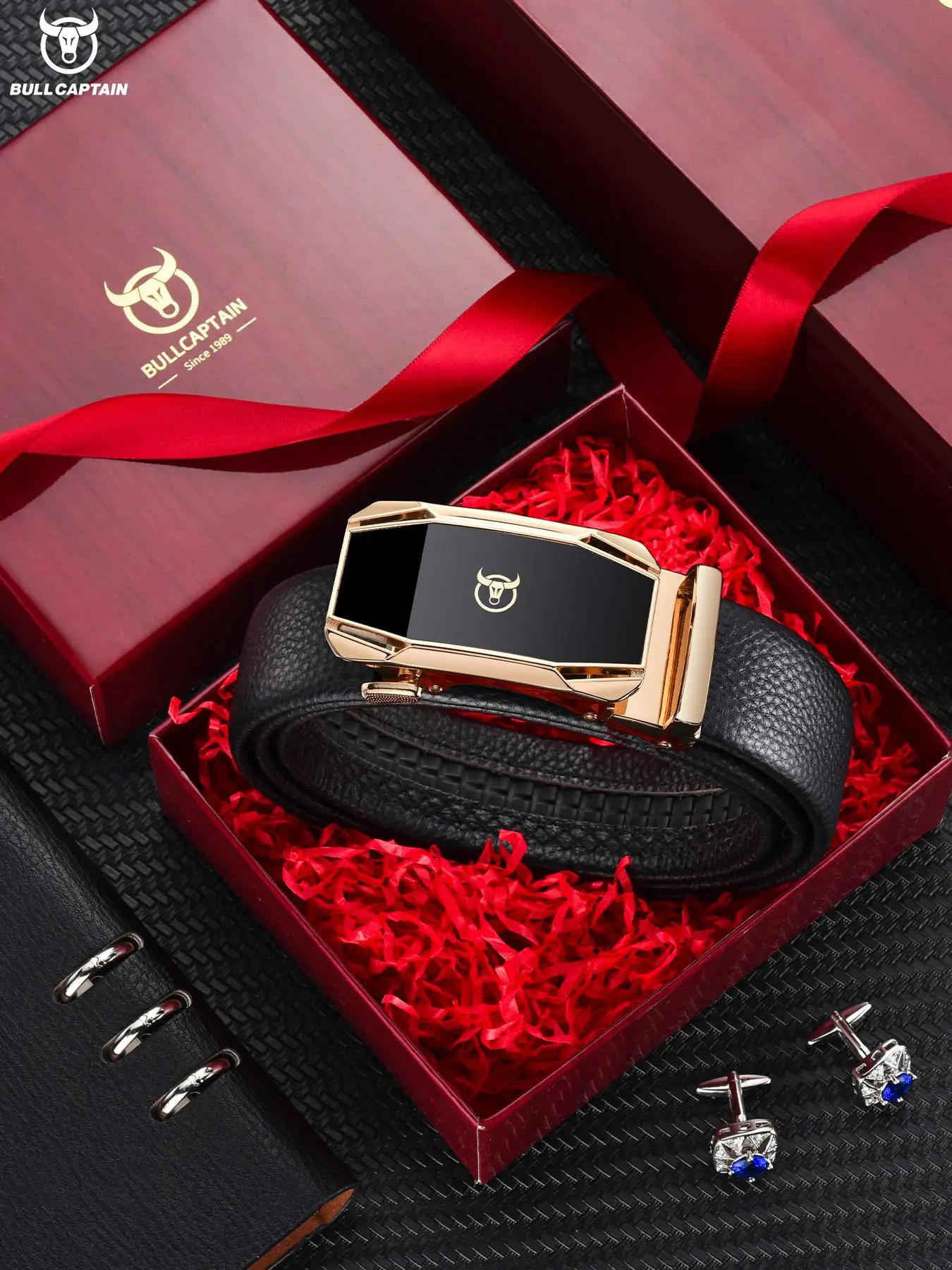 Men's Business Fashion Belt, Minimalist Casual Split Leather Belt, Trendy All-match & Exquisite Belt for Birthday Gift