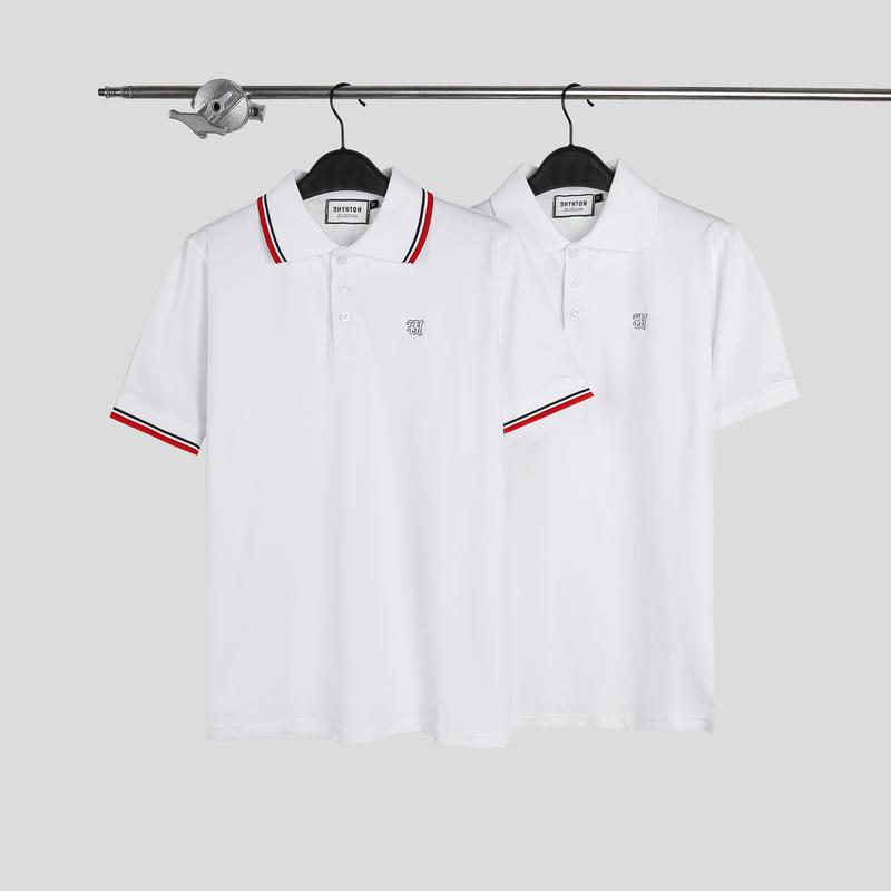 Áo Polo NINE LEE Nam Thêu Logo 9HYHTON Lịch Sự Sang Trọng Menswear Shirt Có Cổ