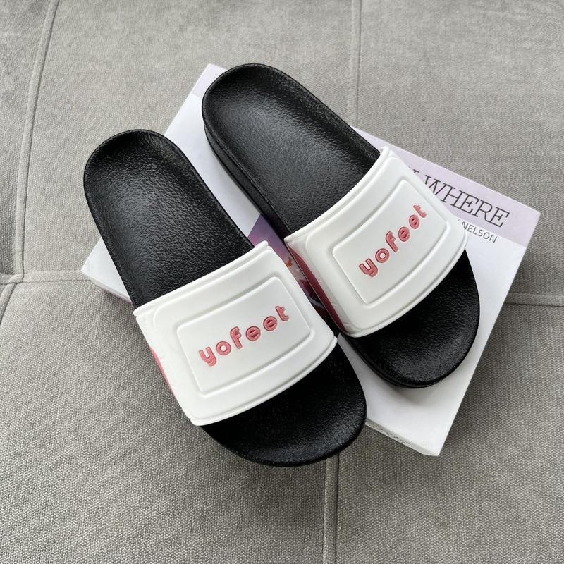 Dép nam nữ quai ngang quai cao su chữ đúc liền (BM 10) Slipper DéP Đế Bằng