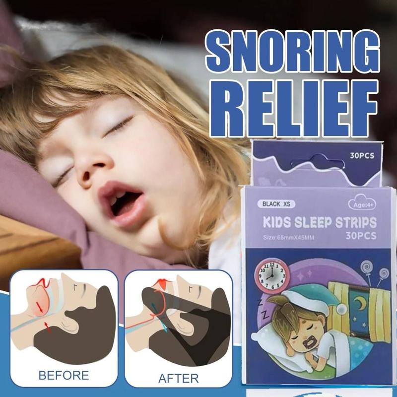 Dải Kín Miệng Trẻ Em, 30 Cái / Hộp, Miếng Dán Ngủ, Miếng Dán Chống Ngáy Miệng Trẻ Em, Miếng Dán Môi Ngáy, SAS 3