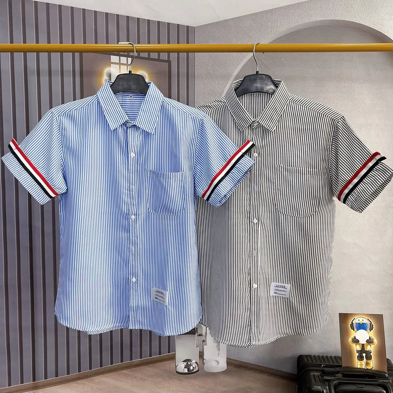 Áo sơ mi nam boy phố tay ngắn  mẫu trẻ trung sang trọng-MỸ LINKSHOP Sọc Menswear Kate Shirt striped  shirts