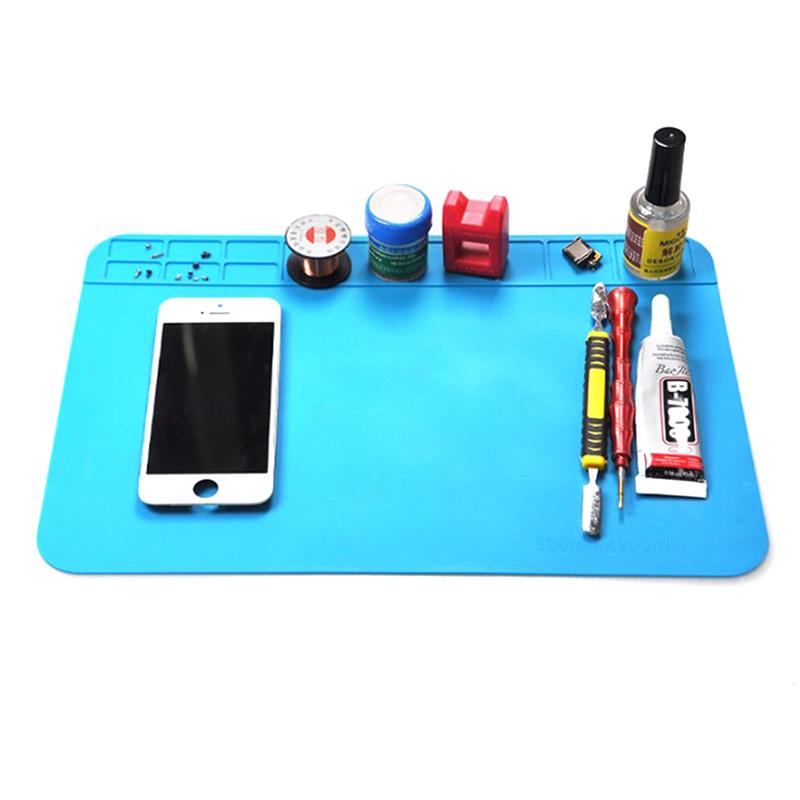 Product Introduction of ESD Heat Insulation Soldering Mat Job Tools Computer Phone Repair Tool Kit Working Repair Pad Heatresistant Maintenance Platform 15