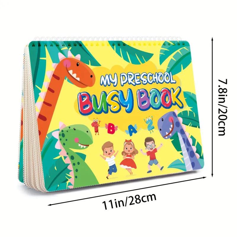 Product Introduction of Montessori Busy Book for Toddlers Preschool Learning Activities Kids Sensory Travel Toy Early Education Workbook Binder Gift Toy 10