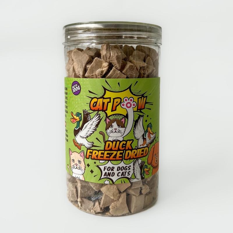 CATPOW DUCK Freeze Dried Snack untuk Anjing & Kucing bebas gluten 24 bulan 0
