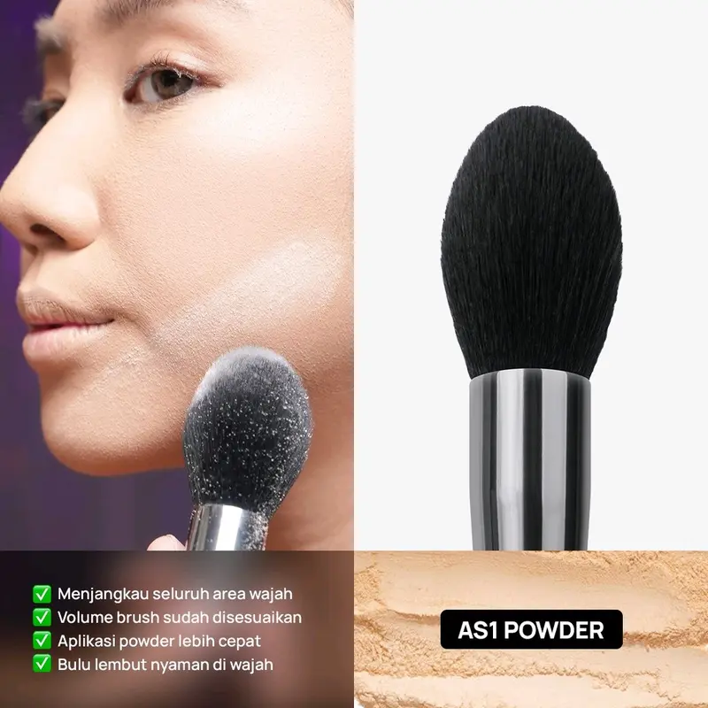 Hara Amara face brush set contour blush powder under eye 2